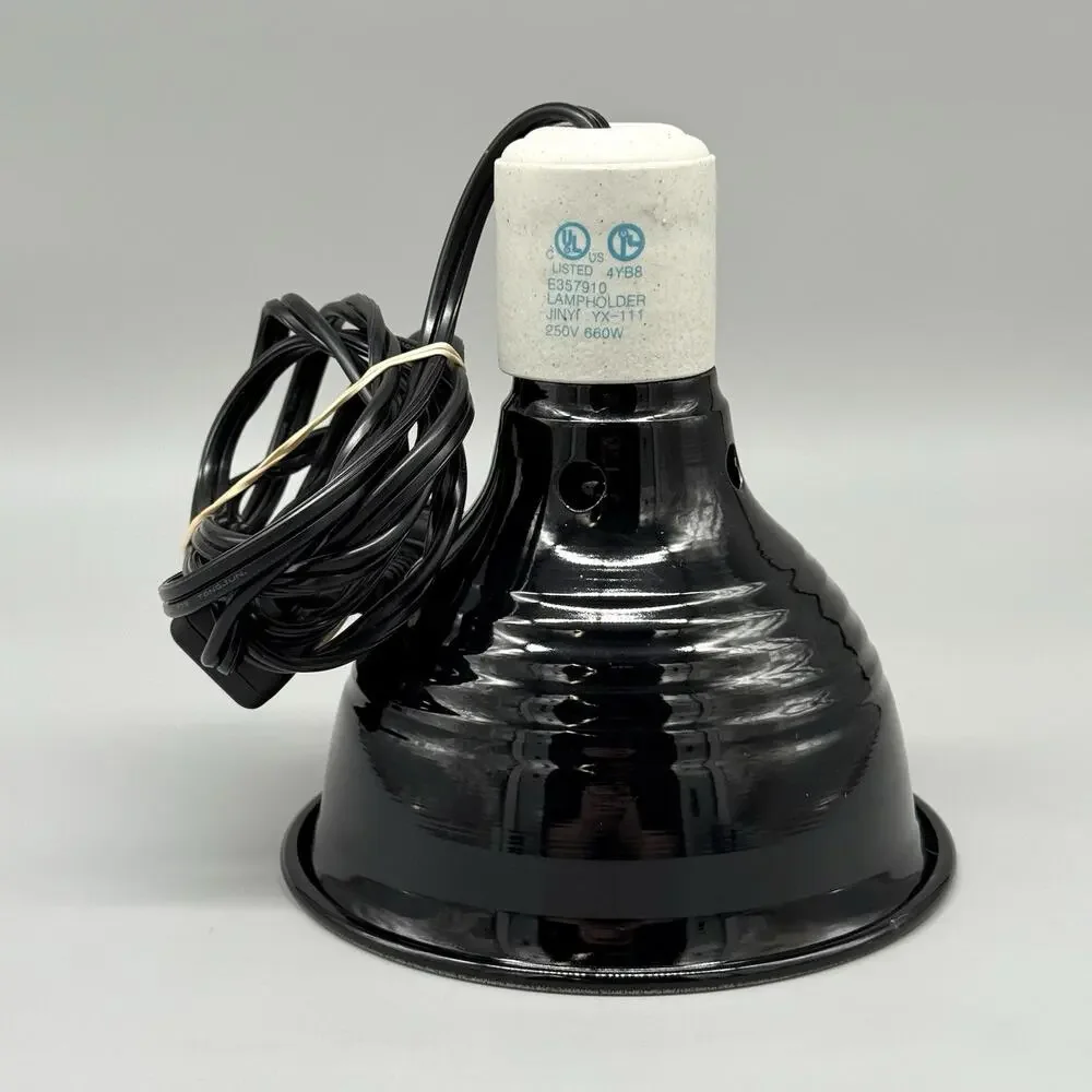 Reptile Light Fixture 5'' Standard Dome Reptile Basking + Ceramic Heat Bulb